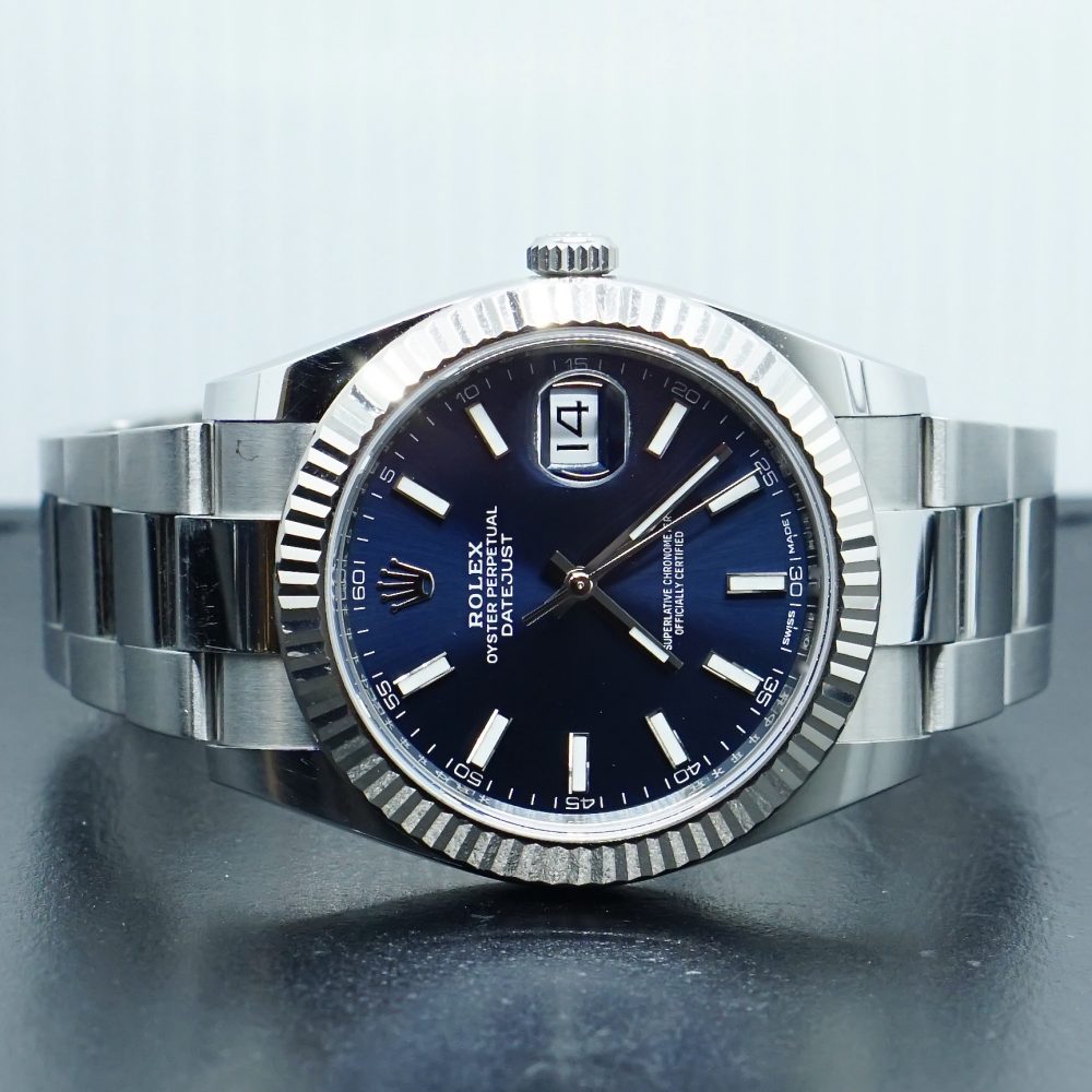 rolex datejust 41mm blue